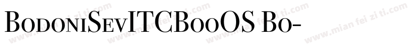 BodoniSevITCBooOS Bo字体转换